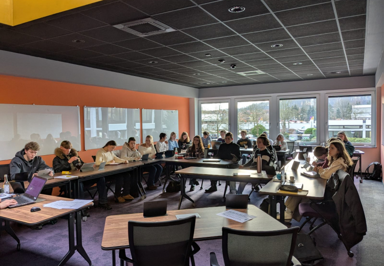 Gemütlich: Lesenacht in der Ursulaschule.